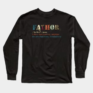 Fathor Thor Definition Like A Dad Long Sleeve T-Shirt